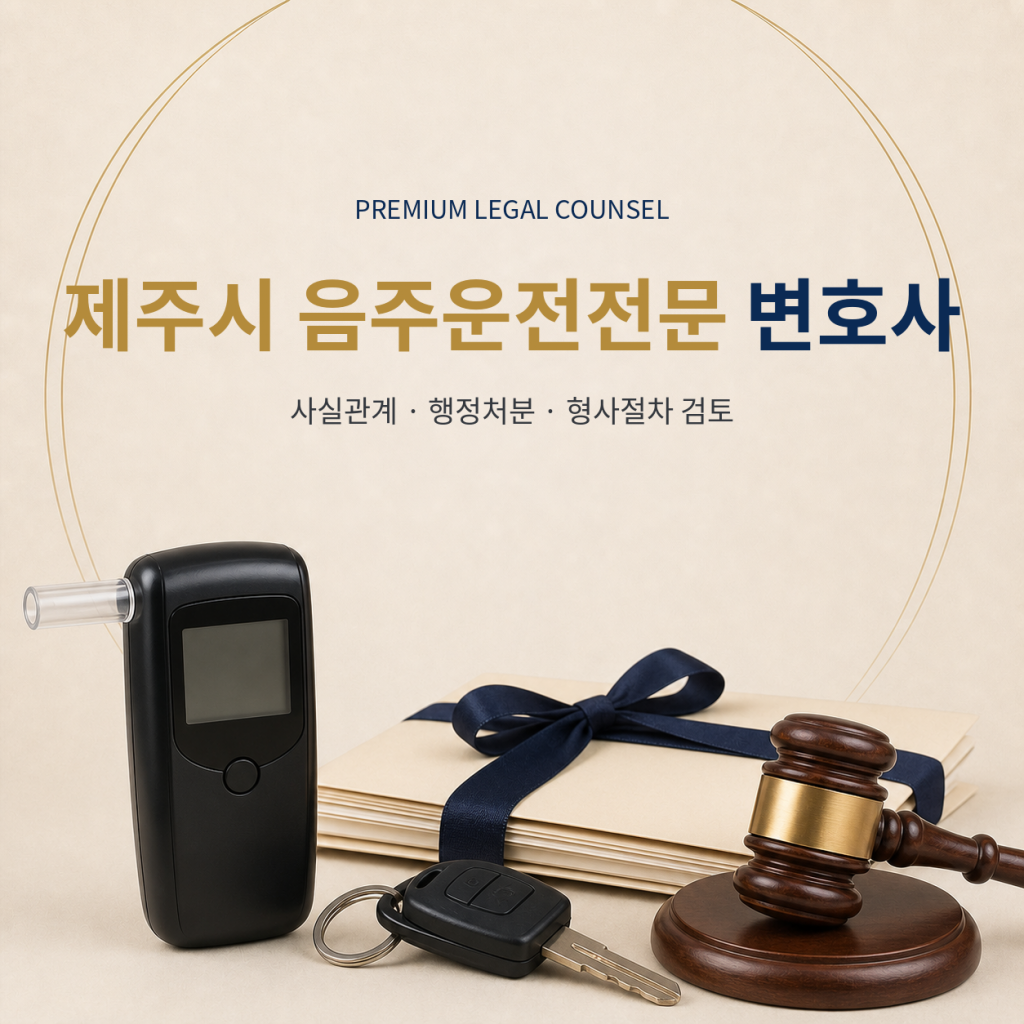제주시 음주운전전문 변호사